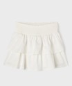 Jupe short à volants et taille à smocks fille